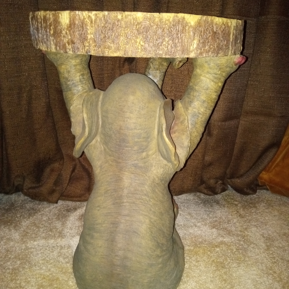 Elephant Holding Side End Table